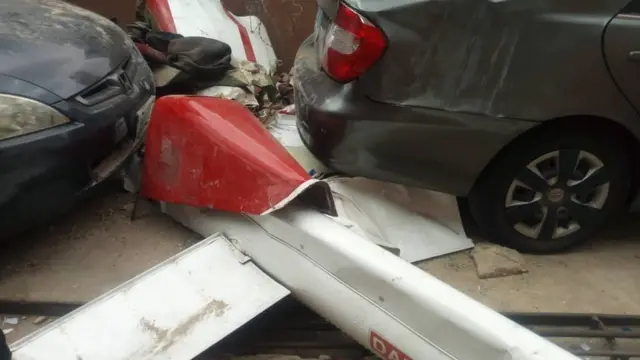 Helicopter crash in Lagos