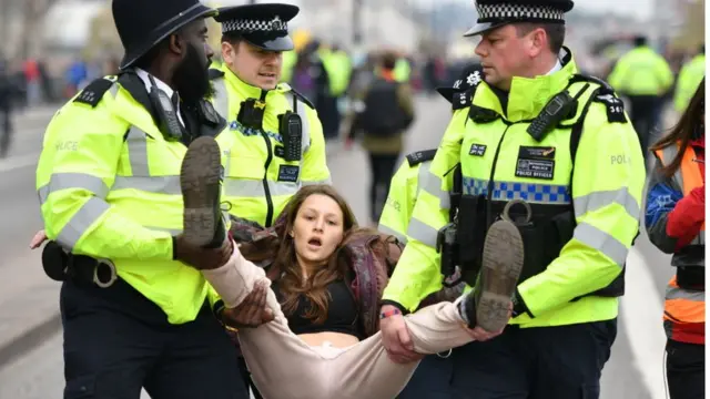 Extinction Rebellion Londres.