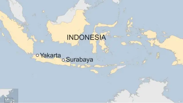mapa de Indonesia