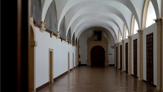 Parte alta del claustro del monasterio de Yuso