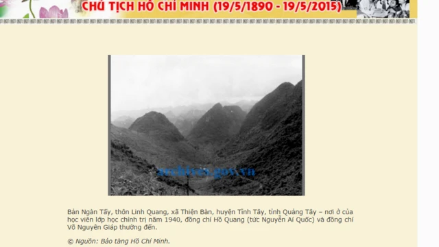 Tại Quế Lâm, Quảng Tây có các hiện vật, hình ảnh giới thiệu thời kỳ ông Hồ Chí Minh hoạt động tại Trung Quốc