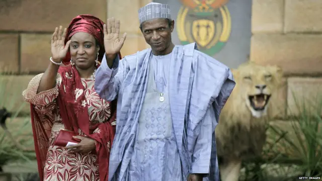 Former first lady Turai Yar'adua and late Nigeria presido Alhaji Umaru Yar'adua