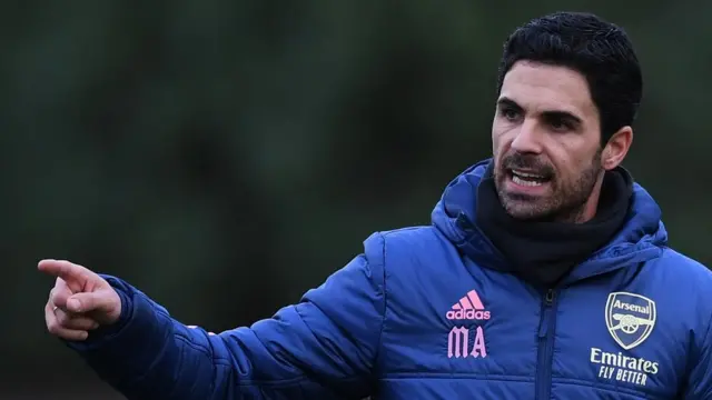Arsenal manager Mikel Arteta