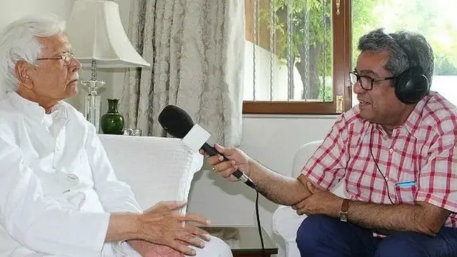 નટવરસિંહ સાથે રેહાન ફઝલ