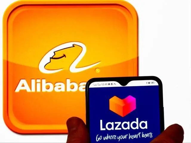 logo alibaba vs lazada