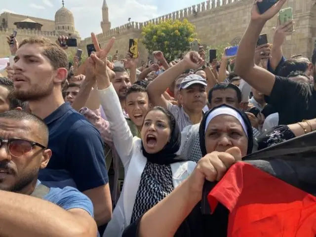 مظاهرات في القاهرة.