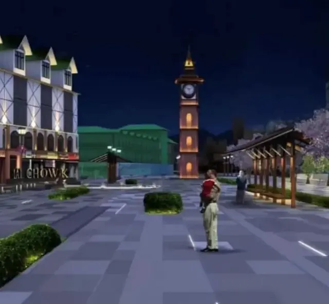 स्थानीय निकाय की ओर से जारी की गई तस्वीर, जिसमें बताया गया है कि 'घंटा घर' साज-सज्जा के बाद कुछ ऐसा नज़र आएगा