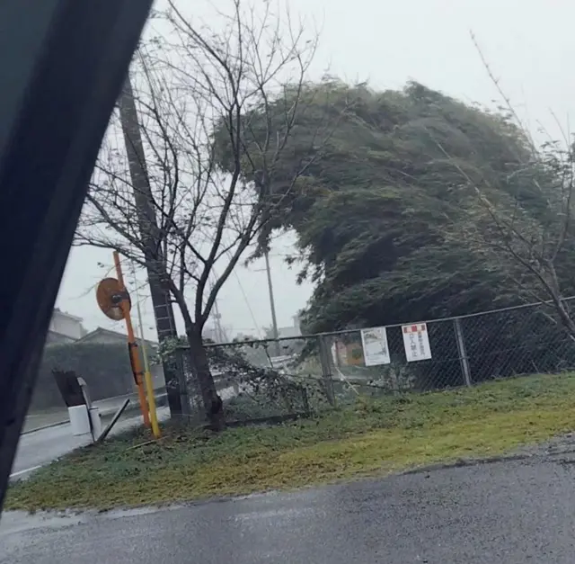 जापानमा समुद्री आँधी