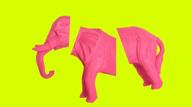 Elefante rosa