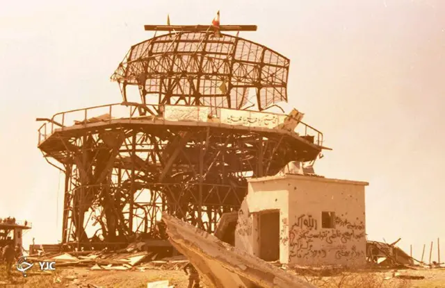 اتاق عملیات سوباشی که در نتیجه حمله عراق منهدم شد