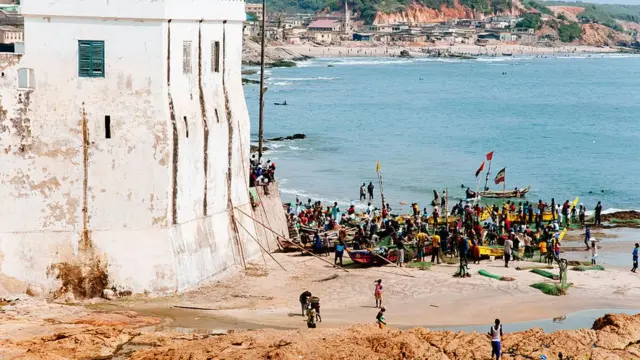 Cape Coast castle and beac
