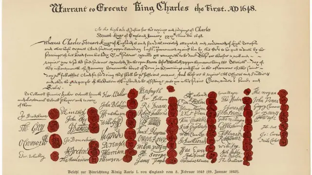 প্রথম চার্লসের মৃত্যু পরোয়ানা