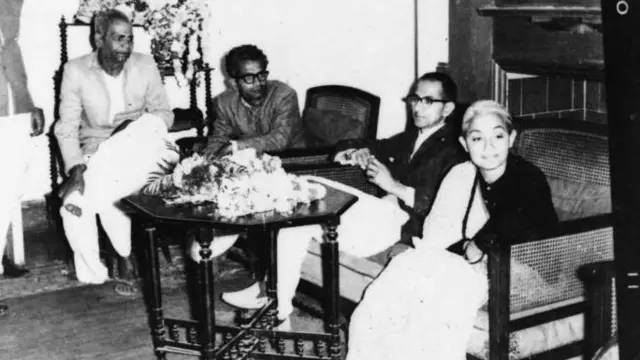 बीपी कोइराला र अरू नेता 