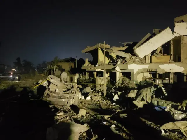 Effect of di Ibadan explosion wey happun on Tuesday night