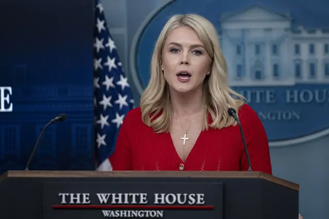 হোয়াইট হাউসের মুখপাত্র ক্যারোলিন লিভিট 