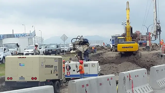 Una obra vial en San José