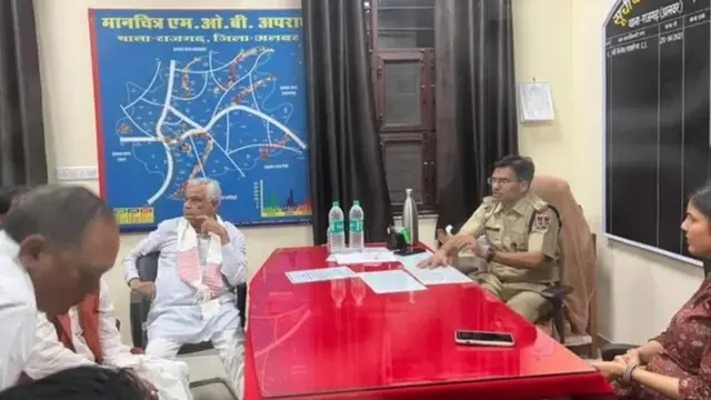 ભાજપના રાજ્યસભા સાંસદ ડૉક્ટર કિરોડી લાલ મીણા શુક્રવાર રાત્રે રાજગઢ પોલીસ સ્ટેશનમાં