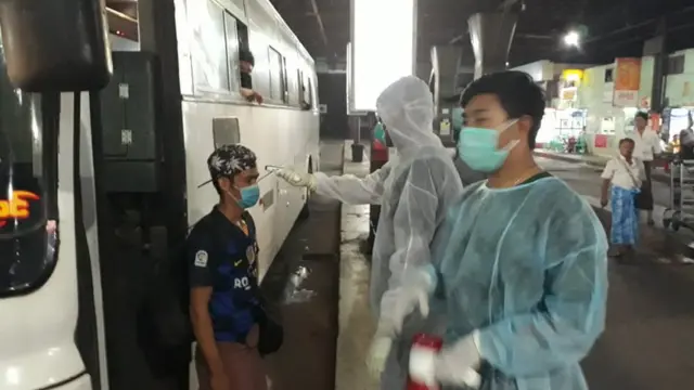 ပြန်လာသူတွေကို ညလုံးပေါက် ကျန်းမာရေးစစ်ဆေးချက်ယူ