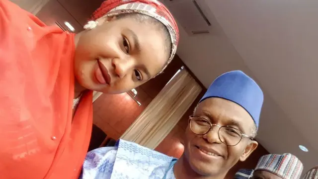 Fatima Abubakar (Shu'uma) na cikin tawagar da ta ziyarci gwamnan na Kaduna