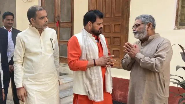 बृजभूषण शरण सिंह के साथ संजय सिंह