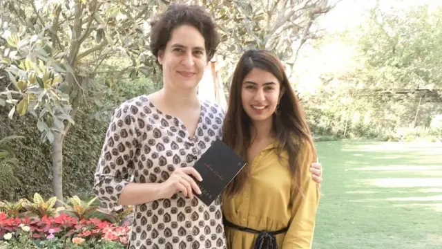 પ્રિયંકા ગાંધી સાથે ગુરમેહર કૌર