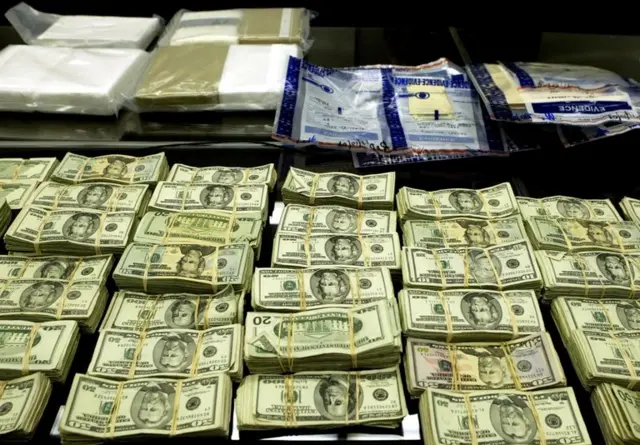 Dinero procedente de narcotráfico