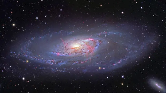 Imagem espacial de uma galáxia