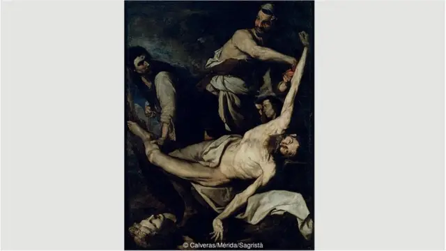 Pada 1644, Ribera lebih grafis dalam melukiskan kematian sang orang suci, dan memperlihatkan dia dikuliti hidup-hidup dengan detil mengerikan.