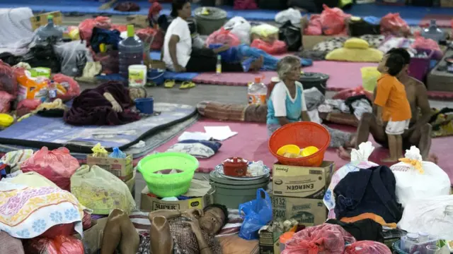 Tempat pengungsian di Klungkung