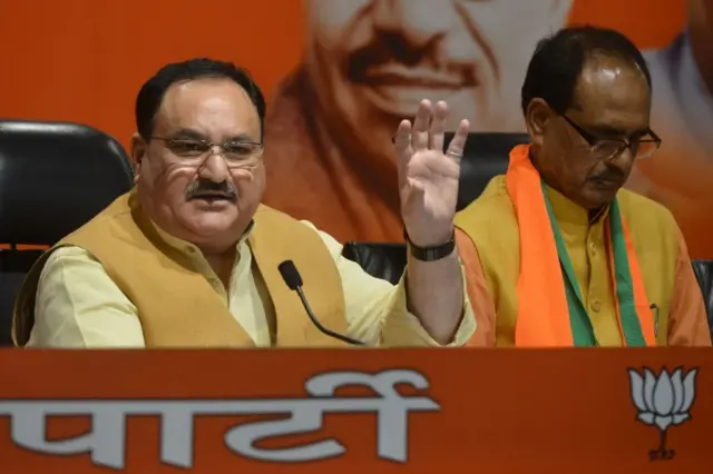 बीजेपी अध्यक्ष जेपी नड्डा के साथ शिवराज सिंह चौहान.