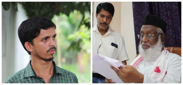মানবাধিকার কর্মী পারিজাত নন্দ ঘোষ (বাঁয়ে), গুয়াহাটির সিনিয়র আইনজীবী হাফিজ রশিদ চৌধুরী (ডানে)