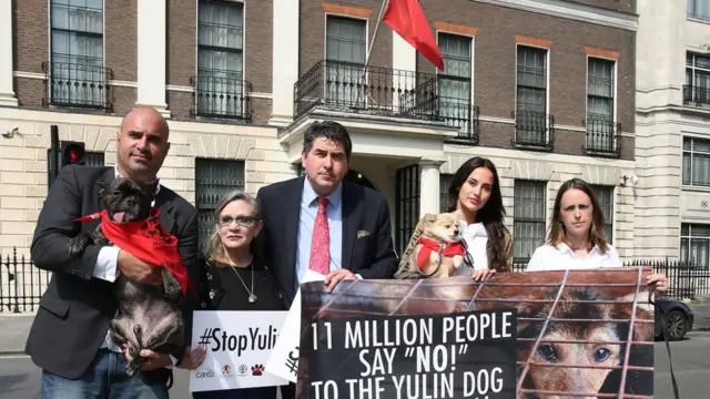 玉林狗肉節2016年也曾經成為示威者抗議的主題。