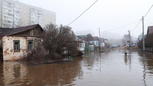 Затопление на улице Красная. 