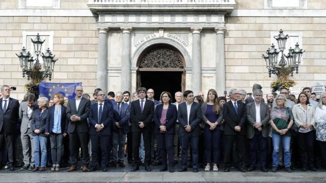 El Gobierno catalán en Barcelona.