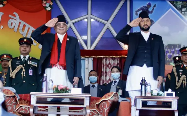 रवि लामिछाने र प्रचण्ड