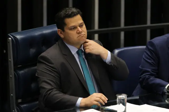 O presidente do Senado, Davi Alcolumbre