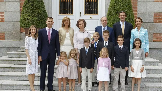 Familia Real española en 2011.