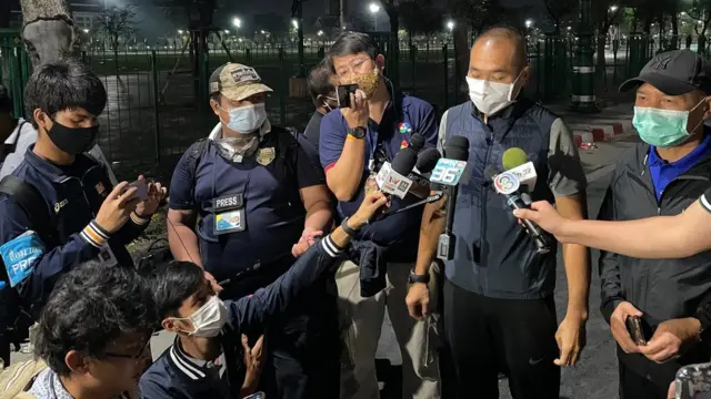 รองโฆษกสำนักงานตำรวจแห่งชาติ แถลงว่ามีผู้ถูกจับกุมจากเหตุการณ์นี้ไป 7-8 คน