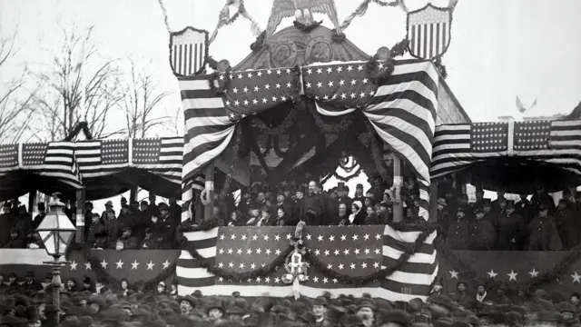 加菲爾德在華盛頓出席總統就職典禮（4/3/1881）