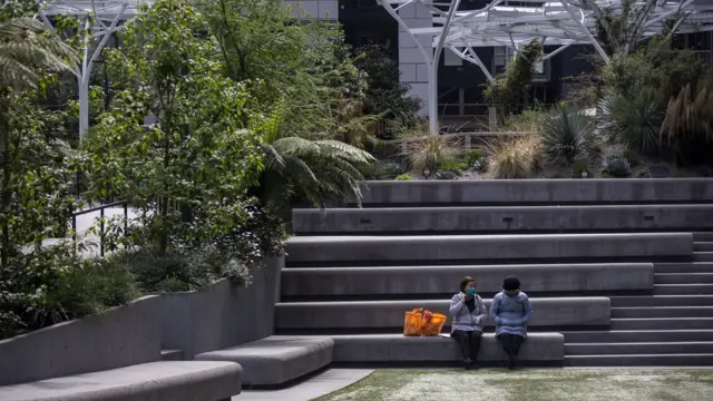 Un parque vació en Seattle, Washington