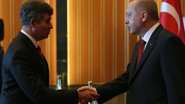 TBB Başkanı Metin Feyzioğlu ve Cumhurbaşkanı Recep Tayyip Erdoğan