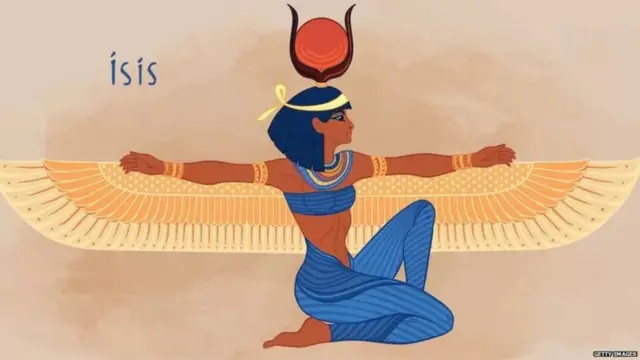 મિસર (ઇજિપ્ત)નાં દેવી આઇસિસનું ચિત્ર