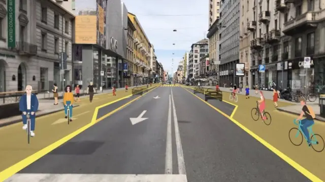 проект реформирования улиц в Милане