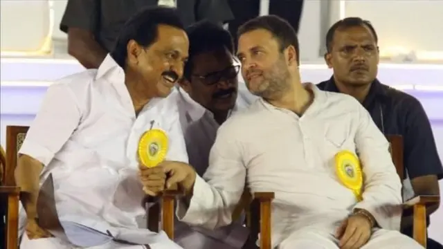 एम के स्टालिन और राहुल गांधी