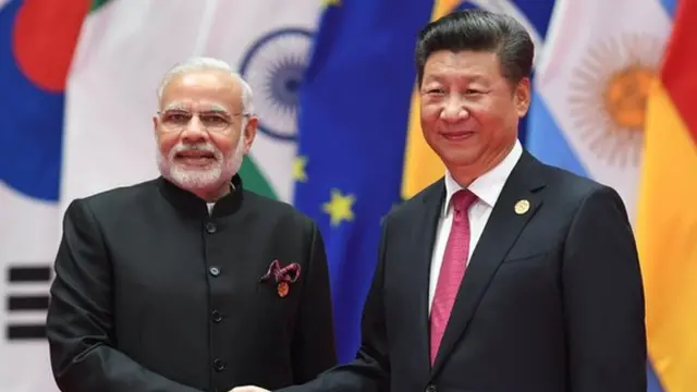 Indian PM Narendra Modi with China's President Xi Jinping at the G20 meeting in Hangzhou on September 4, 2016