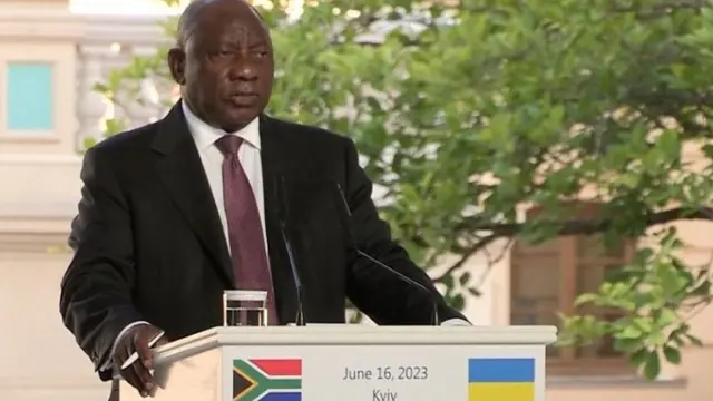 الرئيس الجنوب أفريقي سيريل رامافوزا