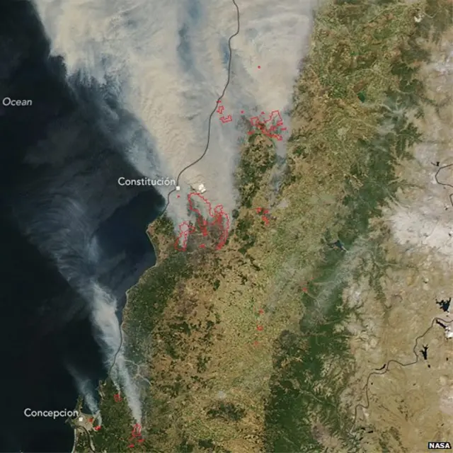 Incendios en Chile