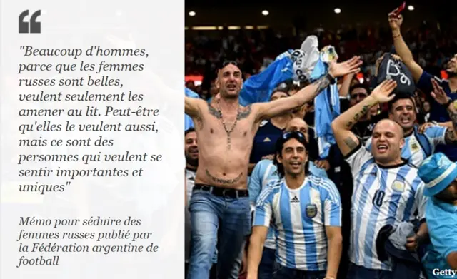 Les supporters argentins laissent éclater leur joie dans les tribunes.