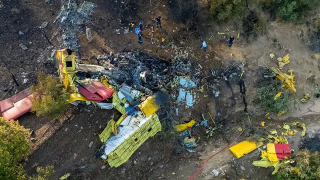 kanader, pad aviona u Grčkoj