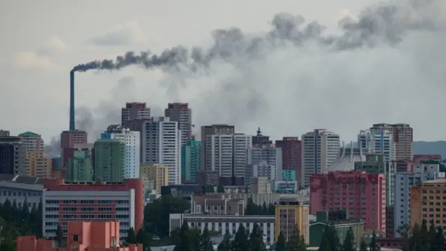 2018년 6월 촬영된 평양 시내의 모습